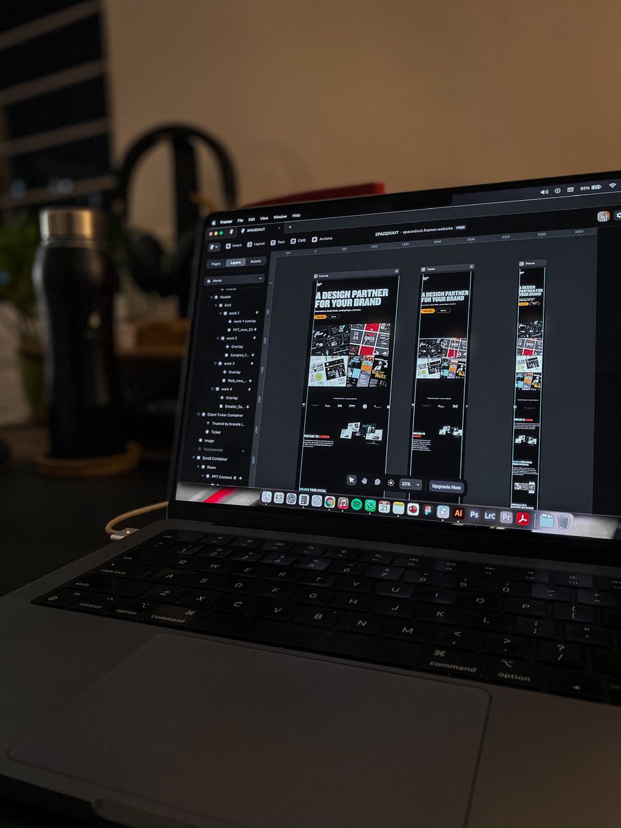 spacedoutpro's tweet photo. Designing our new website in @framer was easier than we expected, and so much fun! https://t.co/43vpT4y5Bl