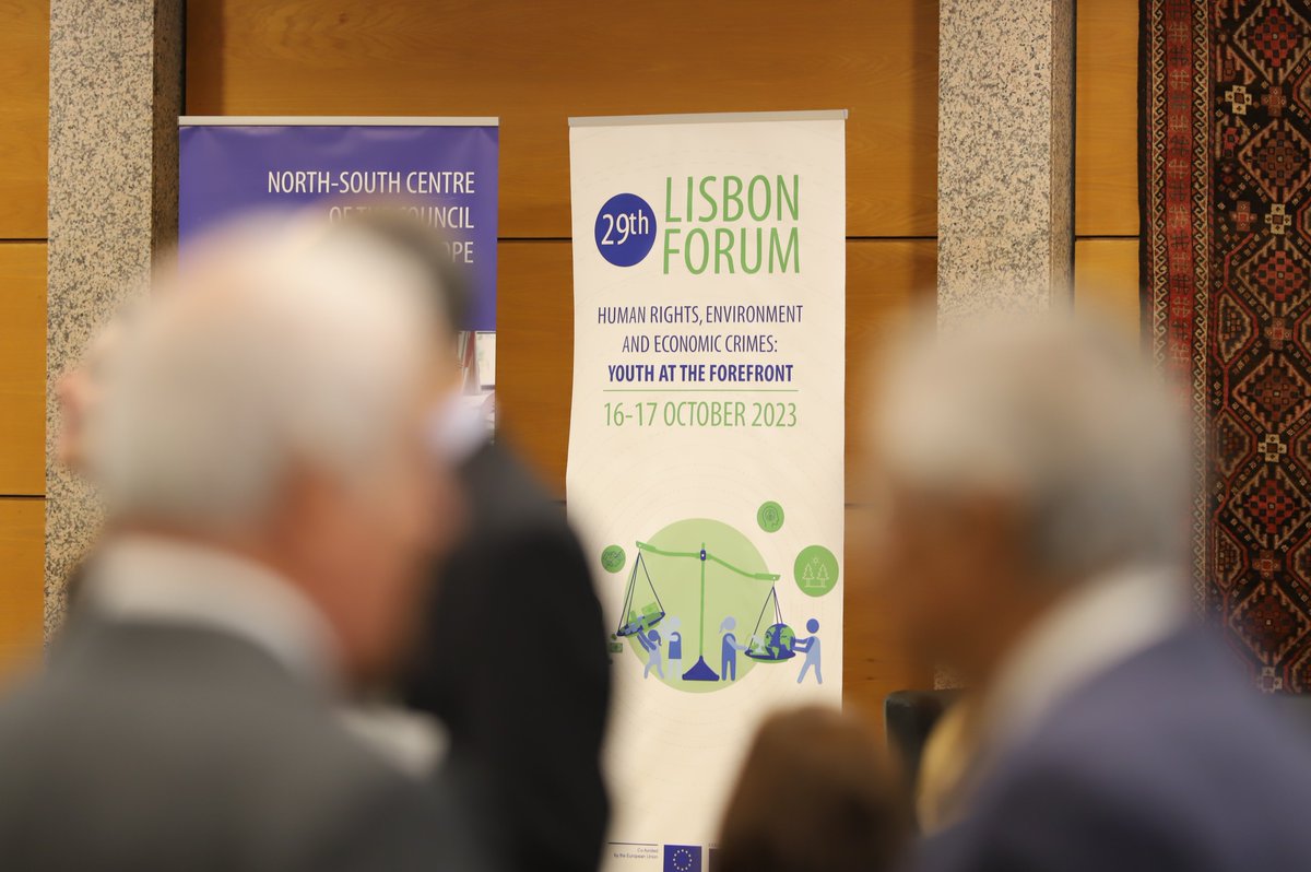 NSCentre's tweet photo. The #LisbonForum2023 is kicking off! For two days explore the connections between economic crimes, environmental crimes and human rights ! Stay tuned here to follow the discussion !
#YouthAtTheForefront https://t.co/WWHE8Ys7Iv