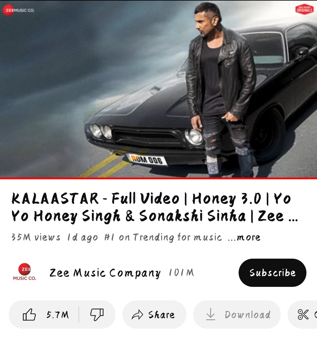 Follow me for more updates 😊
<a href="/asliyoyo/">Yo Yo Honey Singh</a> New Song #Kalaastar Break All Record ⏺️
King 👑 is back And Again credit history after 9 year
#hiphop #LoveIsBlind #yoyo #newsong #trading #artist 
#sonakshisinha