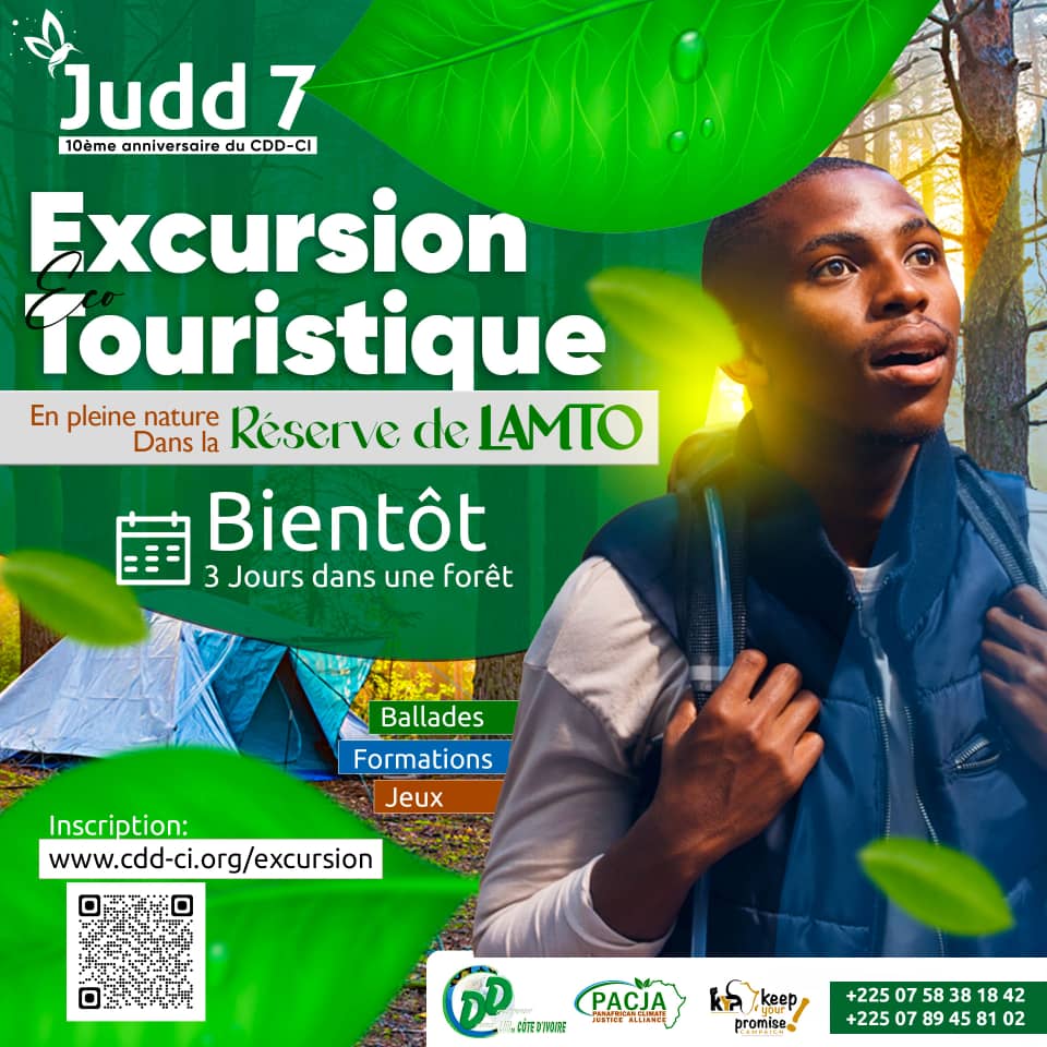 durandoboue's tweet photo. Pour célébrer ses 10 ans d'existence, le Club du Développement Durable de Côte d'Ivoire organise la 7e édition de la Journée Universitaire pour le Durable (#JUDD7) dans la réserve naturelle de LAMTO, Centre de la Côte d'Ivoire. @vonKirchmannEU @mithika_mwenda @Summer_School1 https://t.co/zakDwJopTw