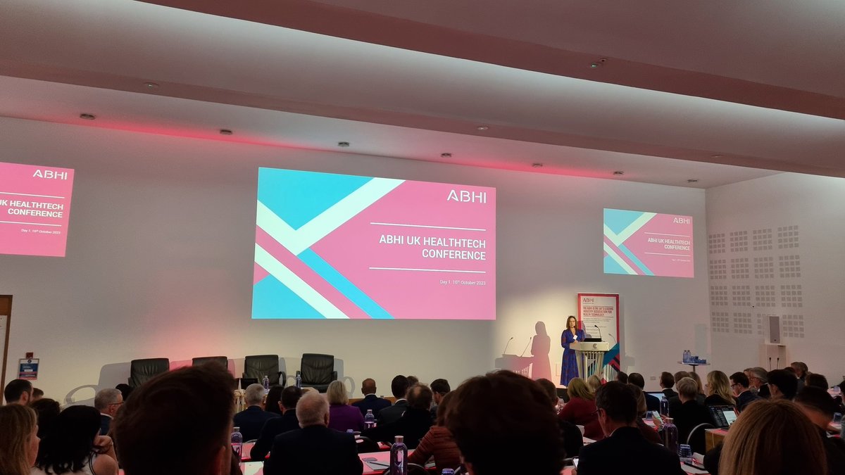 Looking forward to listening to the great lineup of speakers at the @UK_ABHI Healthtech conference @MedConnectNorth