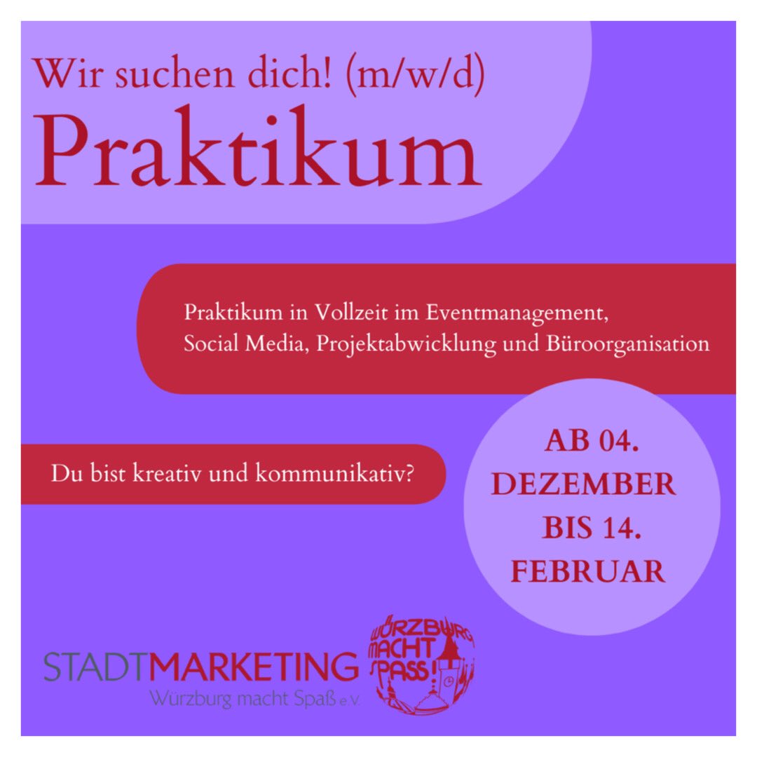 Im Zeitraum vom 04. Dezember bis 14. Februar suchen wir Verstärkung für unser Team in der Geschäftsstelle. Vom 22. Dezember bis einschließlich 07. Januar ist unser Büro aufgrund von Betriebsferien geschlossen. Wir freuen uns auf eure Bewerbungen!