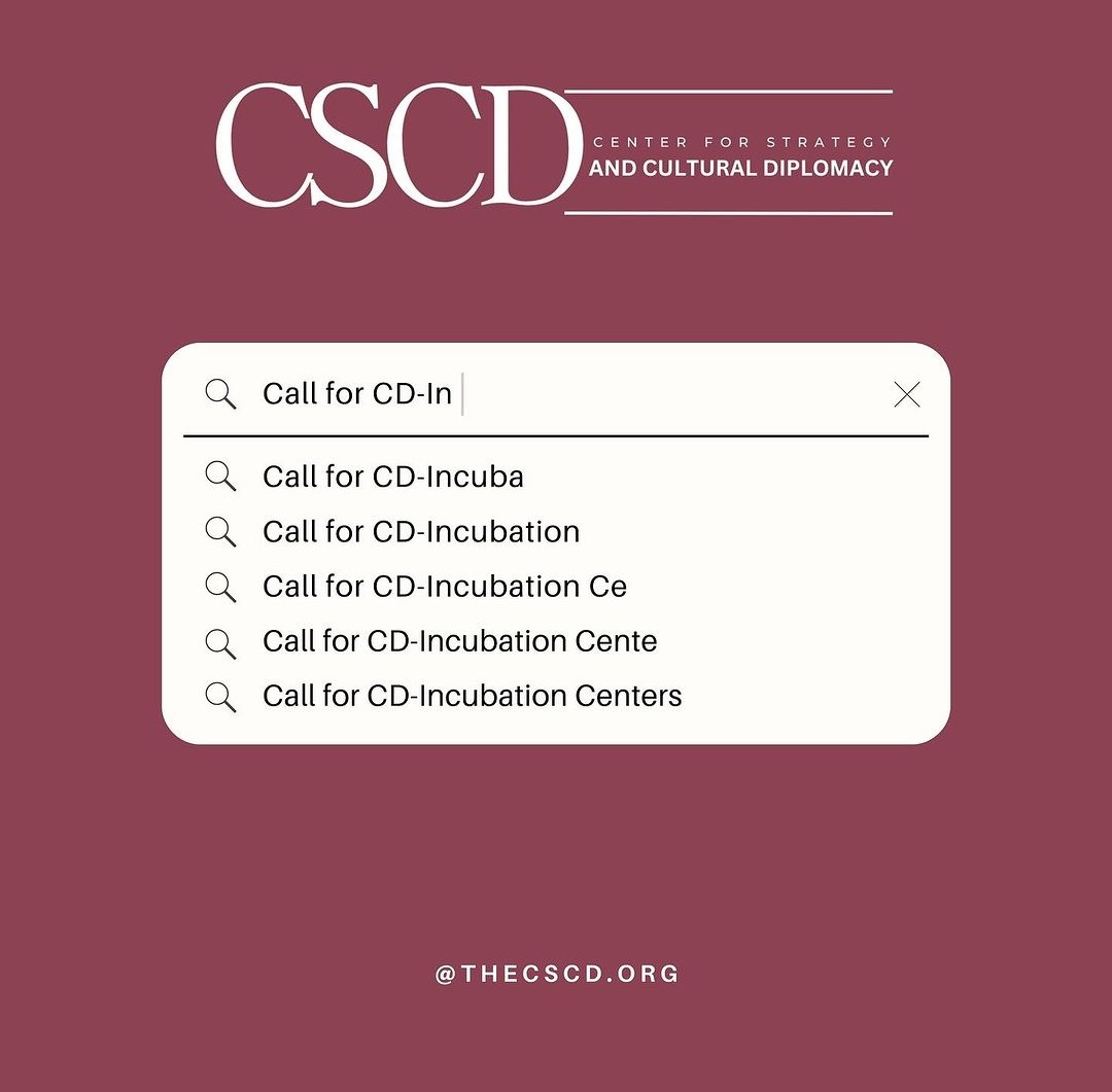 CscDiplomacy's tweet image. Have you ever heard of Incubation Centers?
#CSCD is giving you an opportunity to promote your indigenous culture through research, programs, and exploration.
Represent your culture, take lead, through our Ambassadorial #Internship Program.
#ApplyNow
docs.google.com/forms/d/e/1FAI…