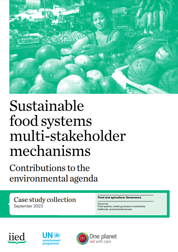 The food sector uses more natural resources than any other sector, which means food systems governance has direct consequences for how natural resources are managed.

Read Sustainable food systems multi-stakeholder mechanisms: iied.org/21621iied #WorldFoodDay