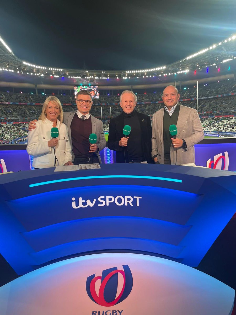 What an epic 1/4 final weekend of rugby. Loved working with the amazing team @itvrugby #rwc2023 ⁦@ITVRugby⁩ ⁦@AllBlacks⁩ ⁦⁦@Capgemini⁩