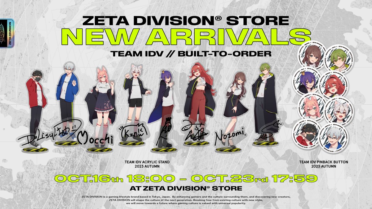 ZETA DIVISION第五人格部門Mocchi缶バッジ30個