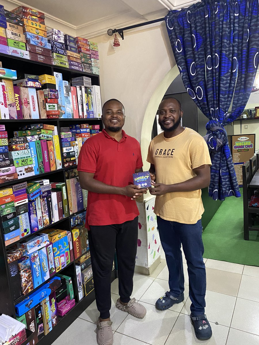 nibcardgames's tweet photo. Meet our first customer to own Insect Hunt - our latest game🔔😃
Thank you so much Chuks for preordering and for constantly adding our games to your shelf and tables.
Have fun🤩
#InsectHunt #NIBCARDGames https://t.co/WSXNFWCp6I