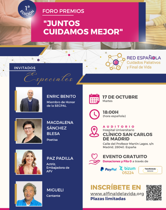 FHSanidad's tweet photo. Semana de muchos eventos para los miembros de #ProyectoHU-CI y @FHSanidad:

🗓️17 de octubre en #Madrid
1º Foro de Premios "Juntos Cuidados Mejor" organizado por #Alfinaldelavida Fundación Vivo Sano. 
Participará @tayvs15 🙌🏼 

Toda la info en:
https://t.co/huPZBUMwLe https://t.co/AP4vcHld8w