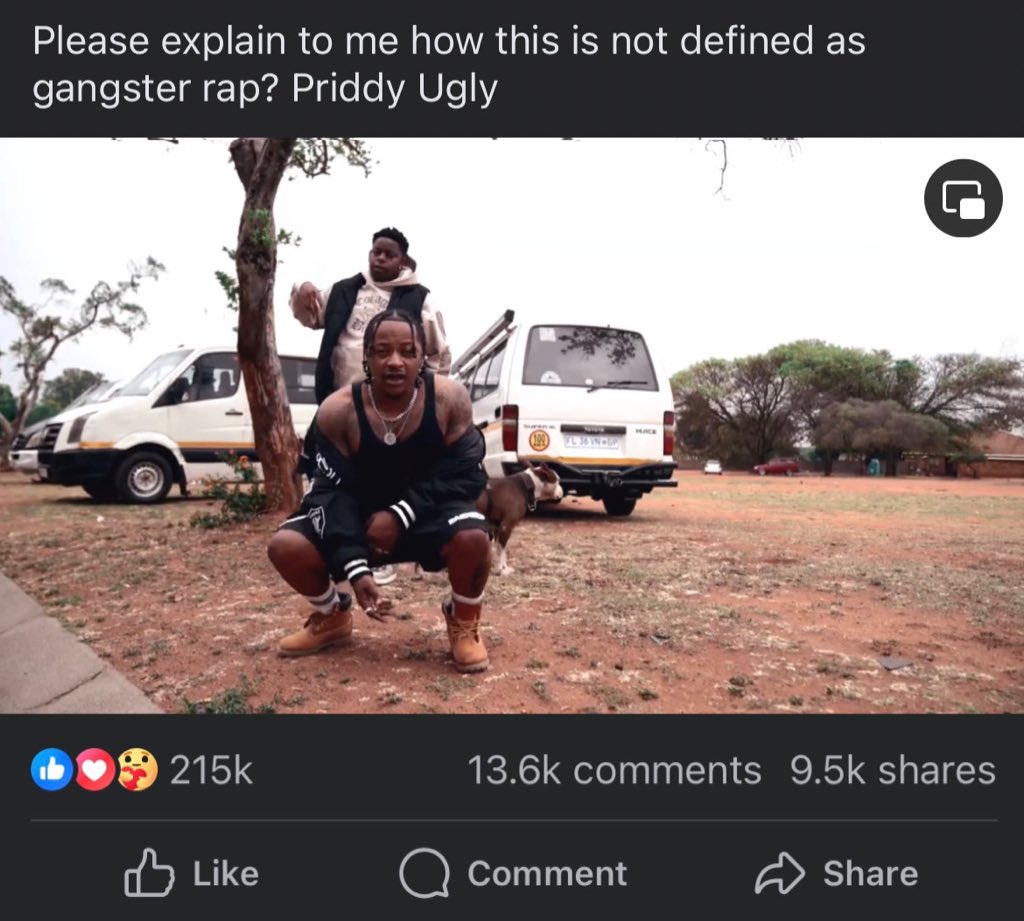 ItsPriddyUgly's tweet photo. I’ve seen this discussion pop up quite a bit, here are some stats.

More than 6 200 people were killed between January and March this year.

The overwhelming majority of victims were adult men, with 969 women and 245 children murdered.

In SA townships, more than 50 dead bodies a day are passed by children on their way to & from school.

This is not gangster rap, it’s rap about our South African surroundings, in real time.

Please be safe, learn to love one another.