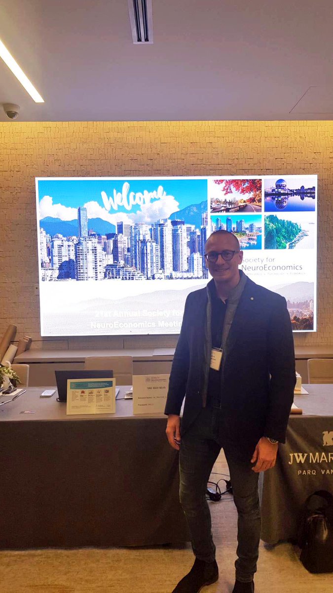 Fredrik Bergström attended the Society for #Neuroeconomics meeting in Vancouver for some new ideas and networking! @SocforNeuroecon #SNE2023 🧠⚖️