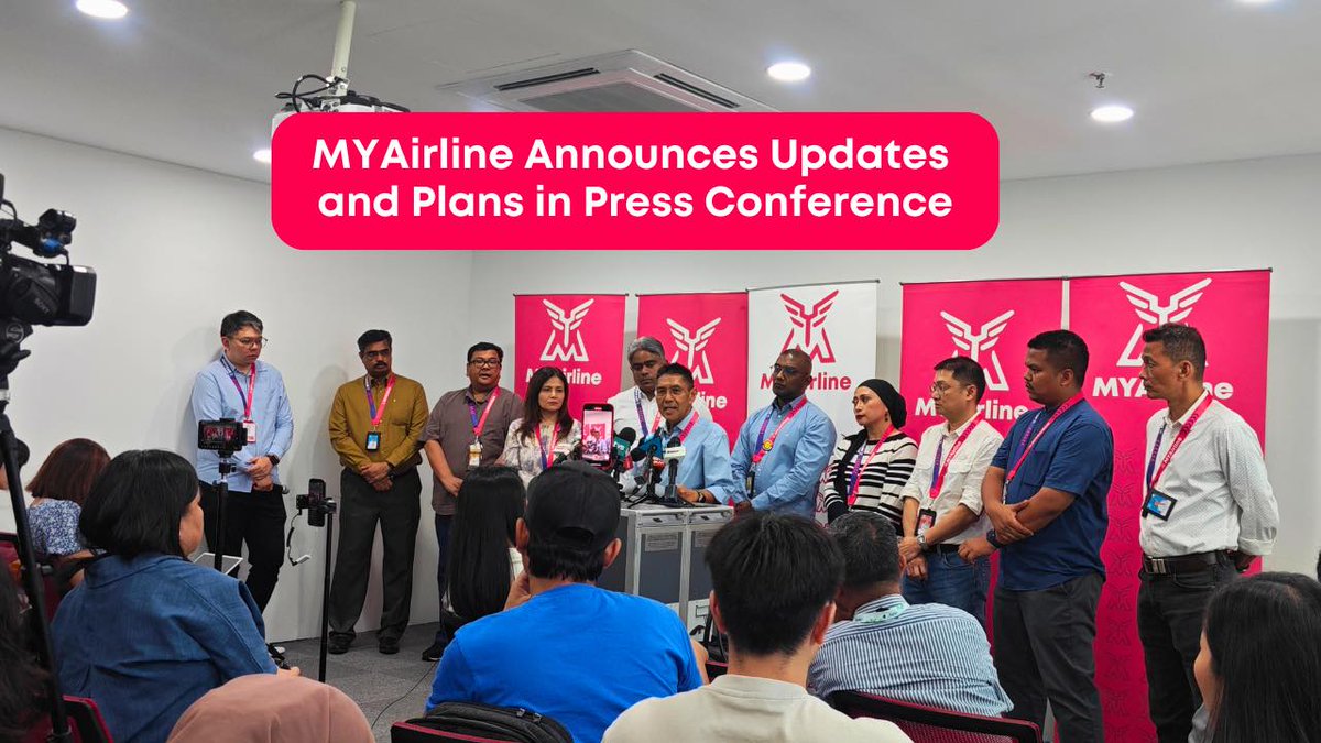 KUALA LUMPUR, Malaysia, 16 October 2023
MYAirline Announces Further Updates and Plans

More info here: 
myairline.my/media-centre/3…