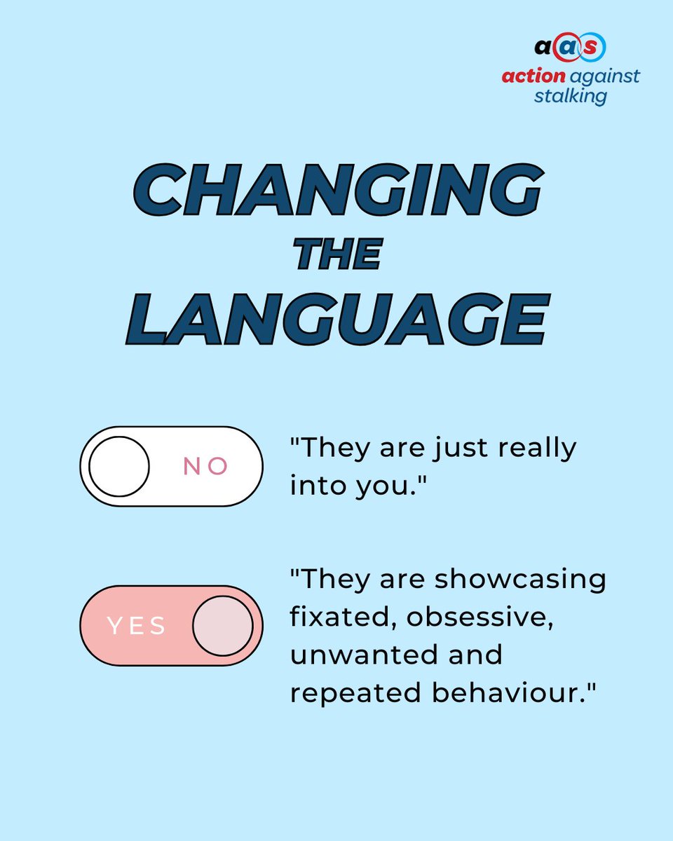 It might seem like no big deal to respond to someone experiencing stalking with 'they just like you', but in reality, it normalises the stalker's behaviour and diminishes the victim's feelings, preventing them from speaking out and seeking help. #SpeakOutAgainstStalking