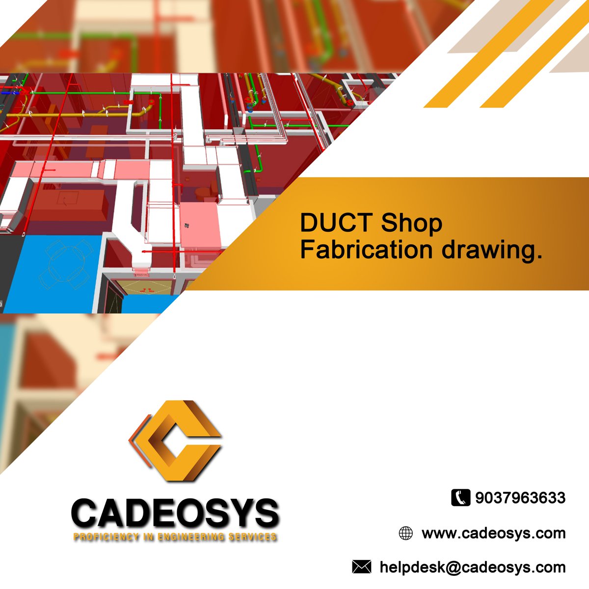 Cadeosys's tweet image. Our knowledgeable team is dedicated to delivering dependable HVAC duct shop drawing services 
for a wide range of residential, commercial, and industrial projects.

  Call: 090379 63633
  cadeosys.com

  #cadeosys #bim #cad
  #MEP  #HVAC #plumbing #UnitedStates