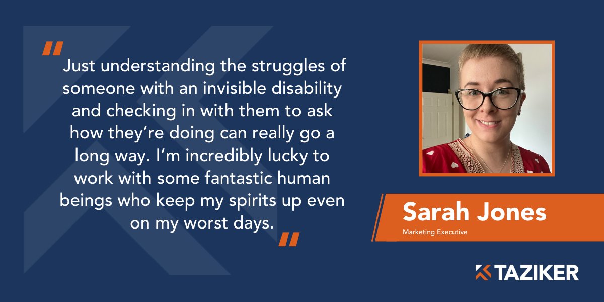 Taziker (@taziker_) on Twitter photo October 15th-21st marks Invisible Disabilities Week. Taziker's Sarah Jones and Tracy Woodcock wrote about their experiences and the reality of living with an invisible disability.
<a href="/InvDisabilities/">Invisible Disabilities Association</a>
taziker.com/media/news/inv…
#InvisibleDisabilitiesWeek #CareinMotion October 15th-21st marks Invisible Disabilities Week. Taziker's Sarah Jones and Tracy Woodcock wrote about their experiences and the reality of living with an invisible disability.
<a href="/InvDisabilities/">Invisible Disabilities Association</a>
taziker.com/media/news/inv…
#InvisibleDisabilitiesWeek #CareinMotion