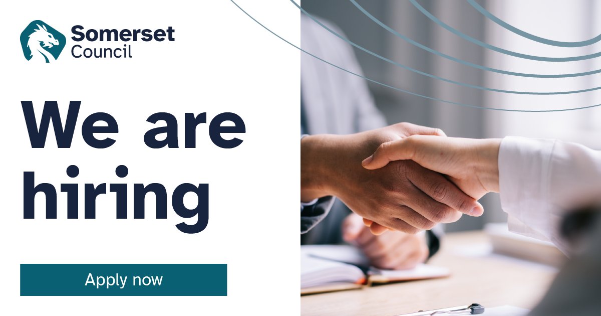 Looking for a new challenge? Then look no further than our careers page! 

👉somerset.gov.uk/jobs-and-caree…

#HiringNow #hiring #Jobs #CareerOpportunities #jobsearch