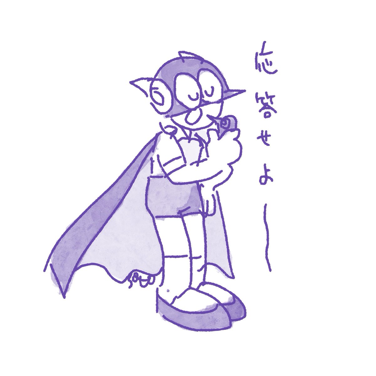 モジャ公とオバQの絵が再びいいねなどしてもらえている、なぜ…その2作品ではないけど多分あげてないF落書きを上げとこ