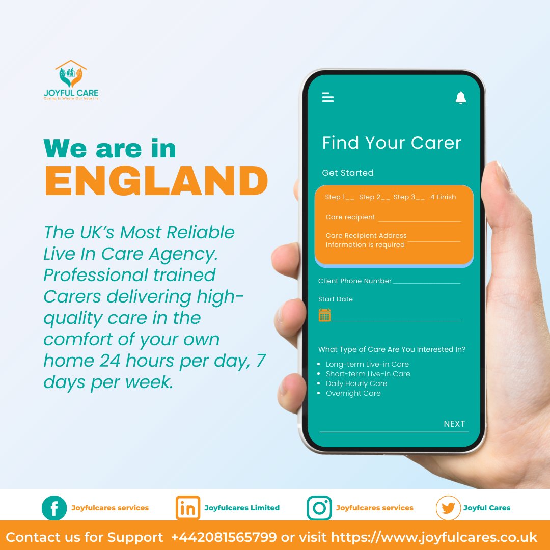 joyfulcareuk's tweet photo. With a Joyful Care, life is better at home.
Find out how live-in care could benefit you, contact us today for an informal chat with one of our live-in care advisors.
Contact Us at +44 208 156 5799 or by email at info@joyfulcares.co.uk.
#Isreal #Palestone #Genocide #Gaza #BB25 https://t.co/RieurXaWgA