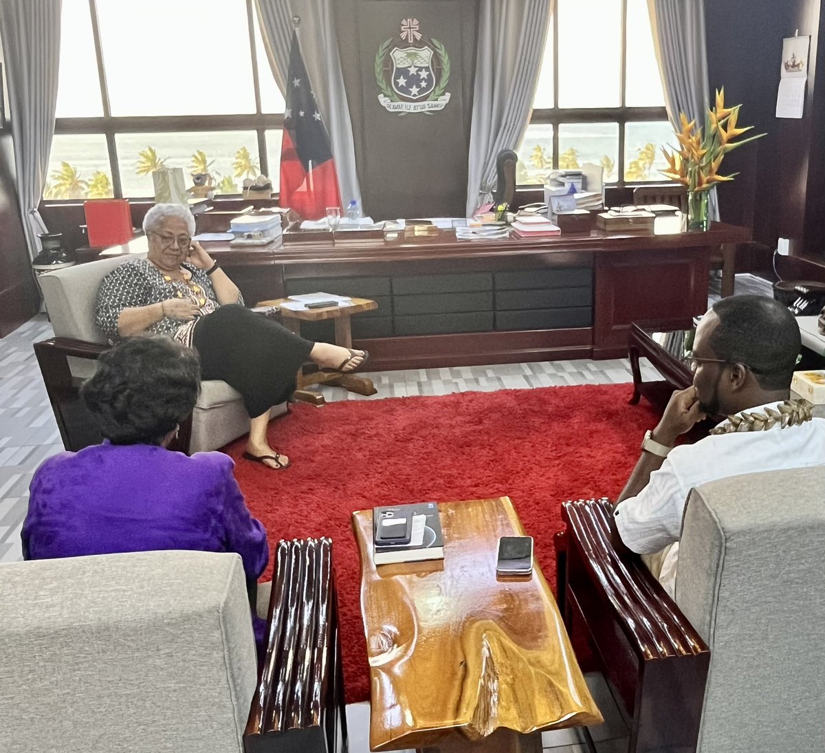 It was an honour to join <a href="/kanniwignaraja/">Kanni Wignaraja</a> <a href="/UN/">United Nations</a> Assistant Secretary General &amp; RD for <a href="/UNDPasiapac/">UNDP in Asia and the Pacific</a> in a meeting with the Prime Minister of Samoa. Excellent dialogue on how <a href="/UNDP/">UN Development</a> can partner with <a href="/samoagovt/">Government of Samoa</a> in addressing development challenges as part of UN 🇺🇳- govt of 🇼🇸 partnership