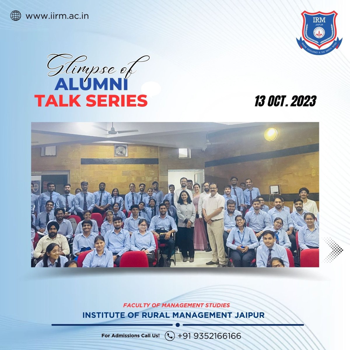fmsirm's tweet image. We were delighted to host an insightful Alumni Talk Series on "Building effective CVs and video profiles" at FMS-IRM

#IRMJaipur #AlumniTalkSeries #StudentSkills #SoftSkillsTraining #CVBuilding #VideoProfiles #CommunicationSkills #CareerDevelopment #SuccessAhead #FMSIRM