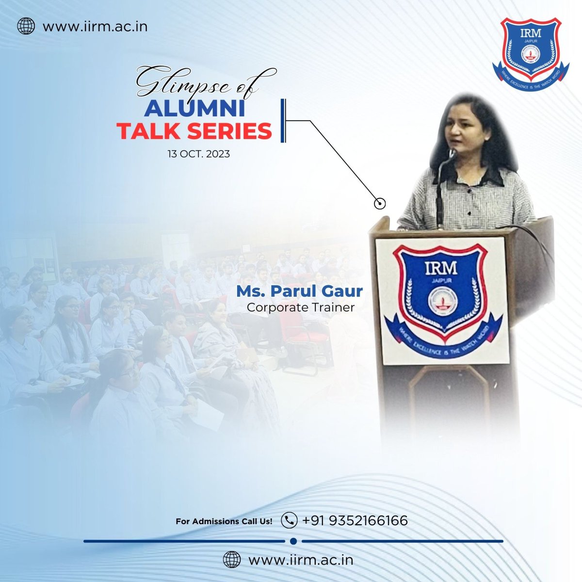 fmsirm's tweet image. We were delighted to host an insightful Alumni Talk Series on "Building effective CVs and video profiles" at FMS-IRM

#IRMJaipur #AlumniTalkSeries #StudentSkills #SoftSkillsTraining #CVBuilding #VideoProfiles #CommunicationSkills #CareerDevelopment #SuccessAhead #FMSIRM