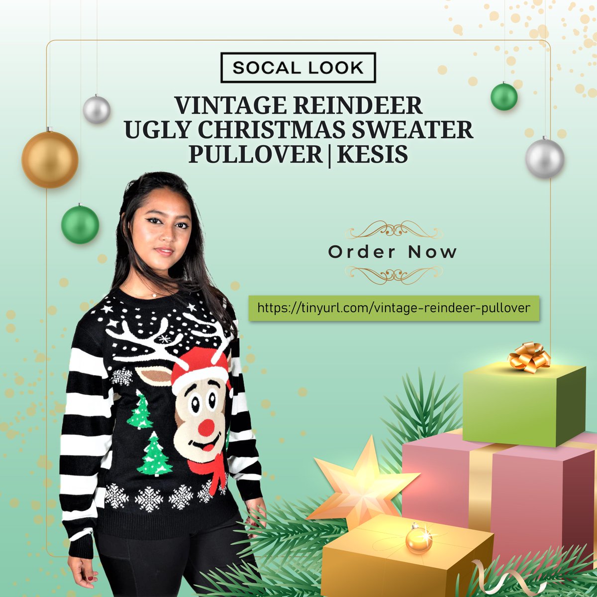 Get Cozy in Style with our Vintage Reindeer Ugly Christmas Sweater Pullover! 🦌🎄 #UglyChristmasSweater #VintageHolidayFashion #ReindeerMagic #kesis tinyurl.com/vintage-reinde…