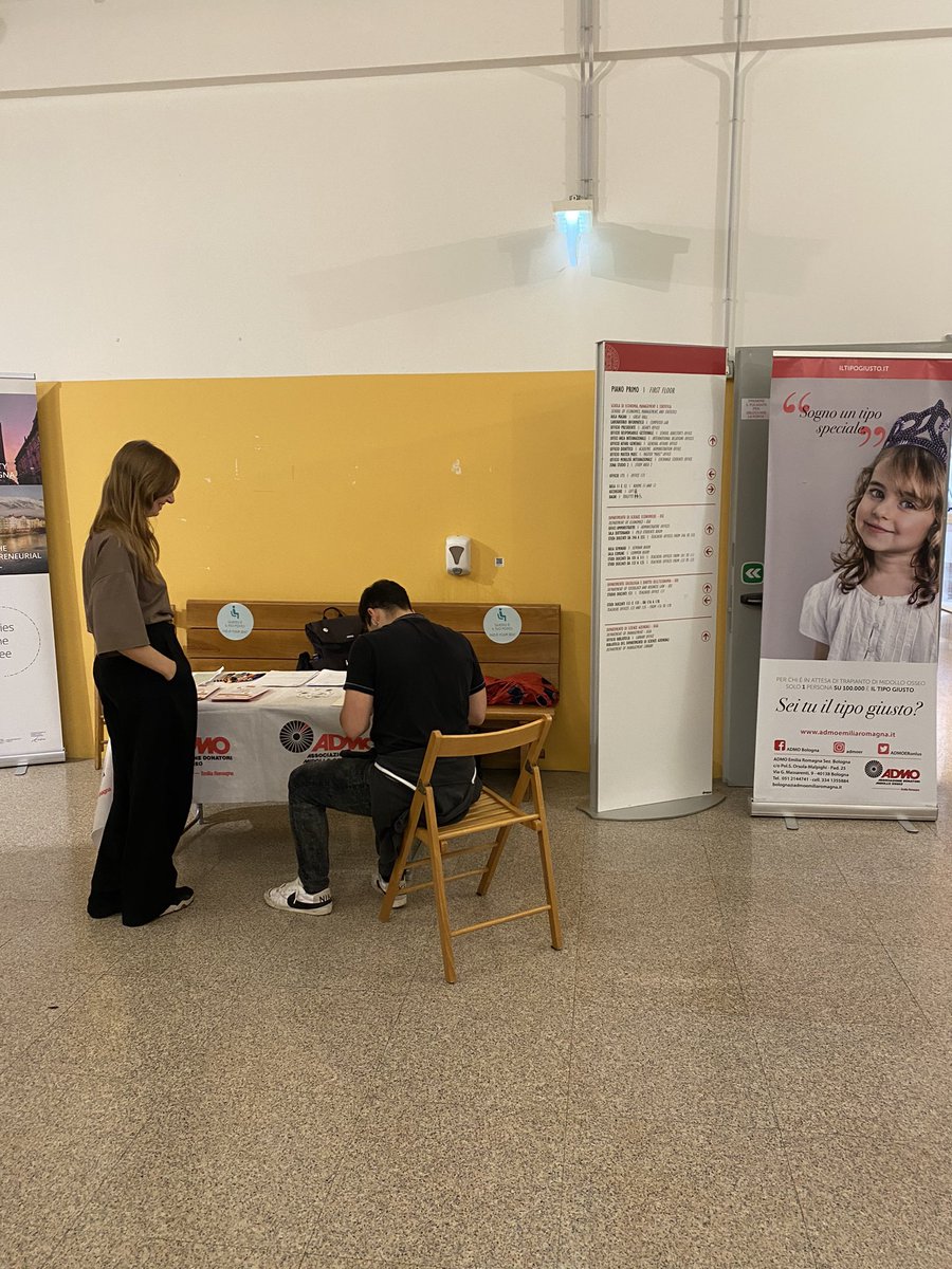 Federico, Anna, Matteo...sono alcuni dei nomi dei 50 studenti e studentesse che hanno deciso di compiere un bellissimo gesto, iscrivendosi al Registro Italiano Donatori Midollo Osseo durante gli Admodays presso la Scuola di Economia e Management dell’ <a href="/Unibo/">Università di Bologna</a> 

#iltipogiusto