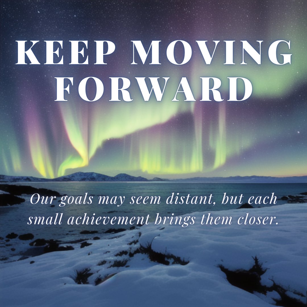 Keep moving forward.  Our goals may seem distant, but each small achievement brings them closer.  

#DreamBig #OneStepAtATime #AchieveYourDreams #TakeTheFirstStep #DreamsComeTrue #ProgressMatters #ConsistencyWins #Success #Mindset #Motivation #Achievement
