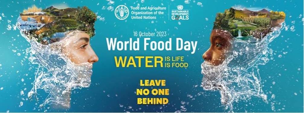 Today is #WorldFoodDay2023, focused on water; 'Water is life, water is food. Leave no one behind.' Join us in making water the engine of climate adaptation and to ensure food security for all! #WaterAction