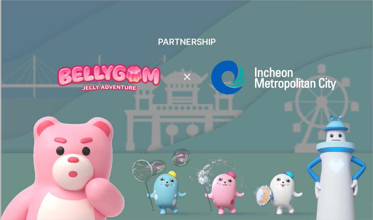 Bellygom🤝<a href="/Incheon_heroes/">Incheon_heroes</a>

Announcing new partnership with Incheon Metropolitan City, the gateway connecting South Korea to the world.✈️ 

@Incheon_Heroes, the world's first city-led NFT, is now a part of our journey to pioneer our own path in the Web 3.0 era. 

Stay tuned!🌈