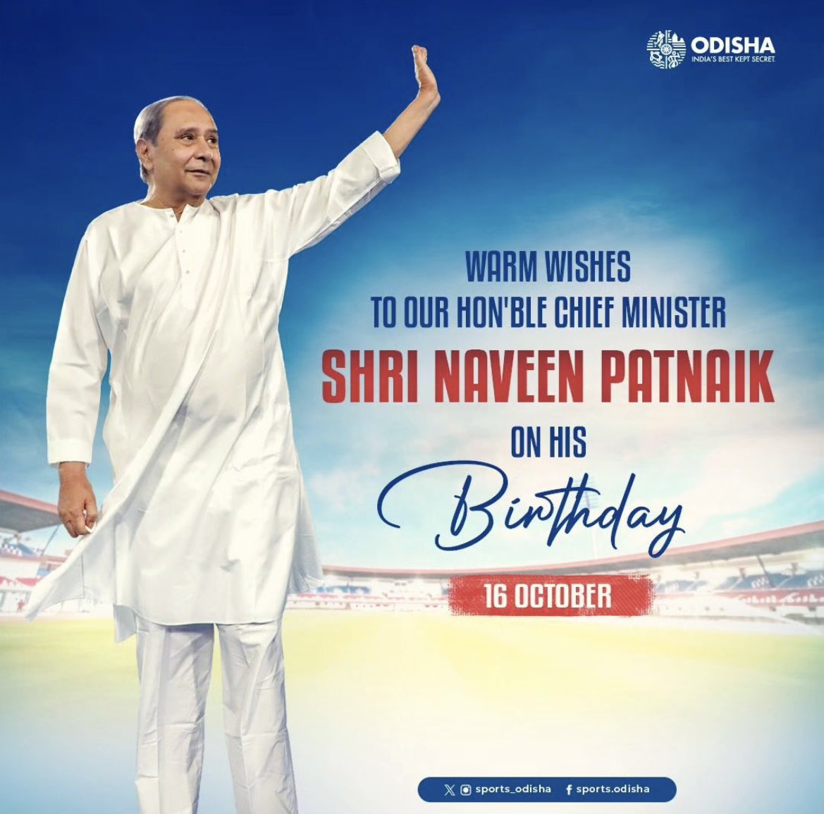 Happy birthday @naveen_odisha sir. Thank you for all the support you have given to our beautiful game. We will continue to work hard and make the nation proud.🏑🇮🇳 #NaveenPatnaik #hockeyindia #IndiaKaGame #HappyBirthday