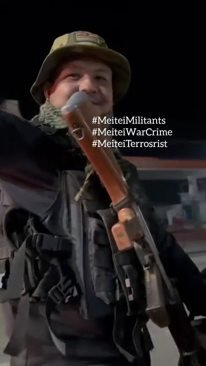 Nampi_Romeokuki's tweet photo. #Meiteimilitants Terrorist roaming freely in Imphal with Weapons given by the Manipur government.
@manipur_police 
#MeiteiWarCrimes
#MeiteiAtrocities
@adgpi @EastMojo @ashoswai @KaranThapar_TTP @CNNnews18 @ndtv @PMOIndia https://t.co/nlxOm9t5um