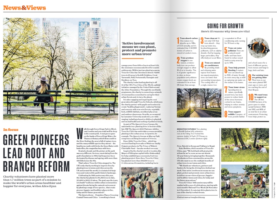 kingcharlesfund's tweet photo. Delighted to see the Fund and @treesforcities featured in @waitrose Weekend this week. We were pleased to support Trees for Cities #GenerationTree with £120,000 through our major grants programme. 

Read here: https://t.co/C8sUaxzLXZ https://t.co/dzndiF0zwb