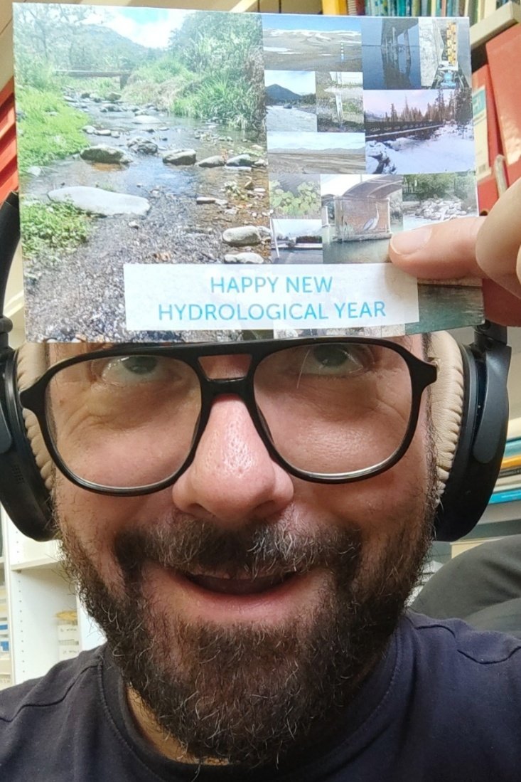 Happy new year @crowd_water team !! Thank you so much for the beautiful postcard you sent #NewHydrologicalYear 2023-24