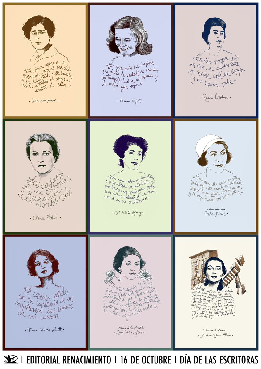 Hoy es el #DíadelasEscritoras y yo lo celebro junto <a href="/RENACIMIENTOED/">Editorial Renacimiento</a>, una de las editoriales que más empeño y corazón está poniendo en ellas. Gracias 💛