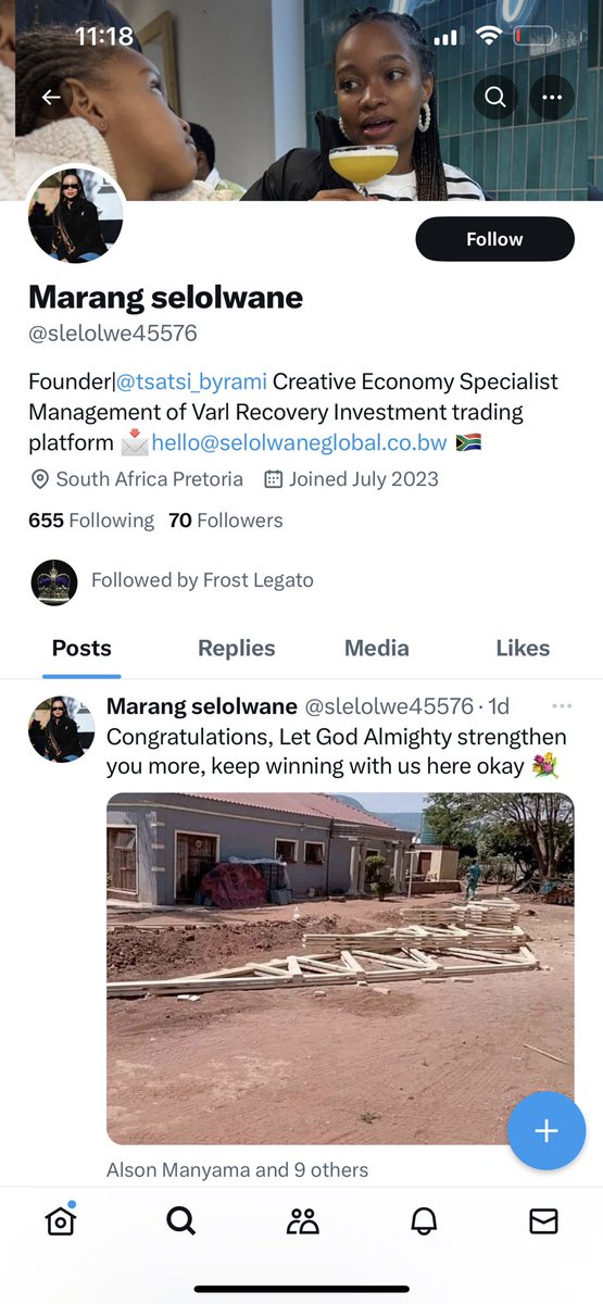 Hello everyone! Kindly note that <a href="/slelolwe45576/">Marang selolwane</a> is impersonating me. It is a fake account. Kindly unfollow it, report and block. Thank you ✨
