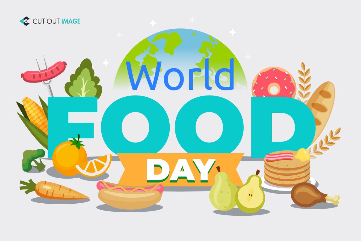 CutOutImage's tweet photo. Happy World Food Day! Let’s celebrate the diverse cuisines and tastes of food from every culture.

#WorldFoodDay #FoodDay https://t.co/L8YpShzIbn