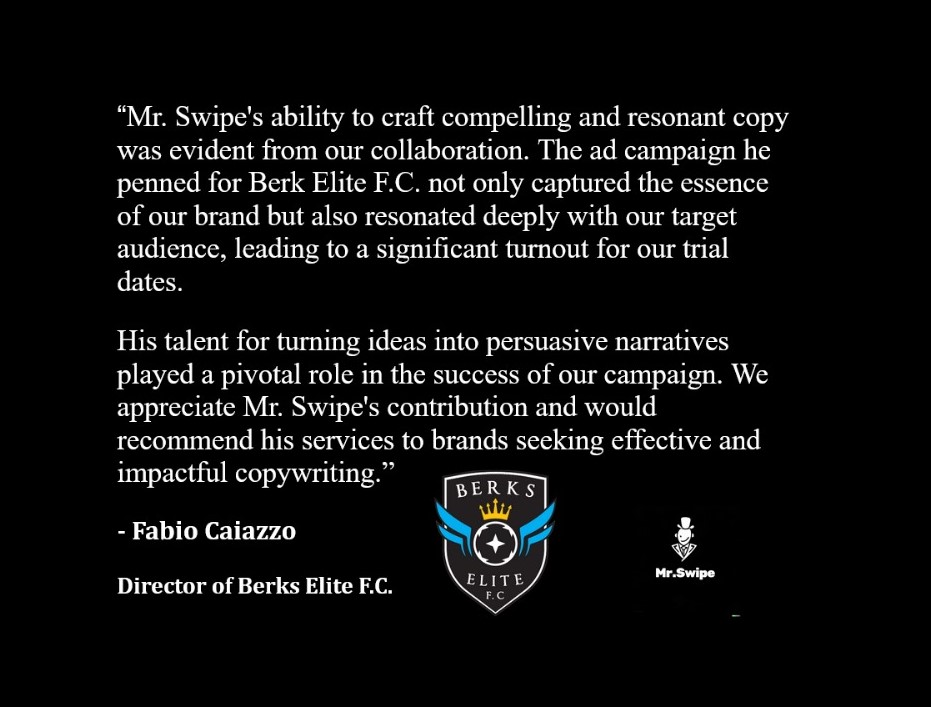 Swipe__File's tweet photo. Testimonial for a client. https://t.co/9Rhs7wt8t6