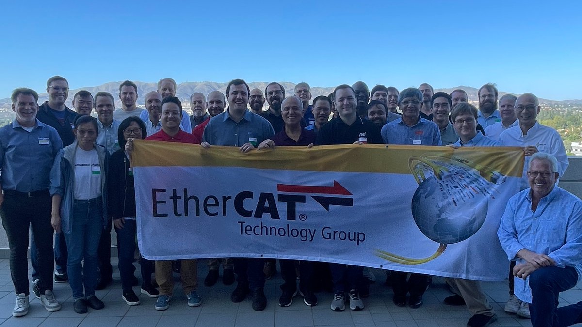 Greetings from the 13th North American #EtherCAT #PlugFest! We greatly appreciate such numerous participation in this #event. 
<a href="/EtherCAT_Group/">EtherCAT Group</a> thanks OMRON and Henry Bausley for hosting this event at Omron Delta Tau in #Chatsworth, CA.
