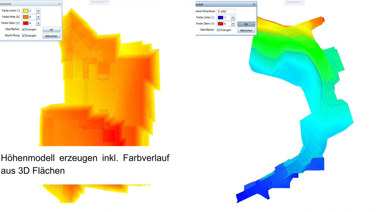 AllplanSchweiz's tweet image. Mit dem Add-On Oberflächengrafik von der CDS für Allplan können Sie 2D-Daten in 3D-Modelle projizieren und aus 3D-Geländeflächen bunte Präsentationen erzeugen. 

Mehr Details: hubs.li/Q025qHHW0

#allplan #cad  #software #aec #Addon #Oberflächengrafik
