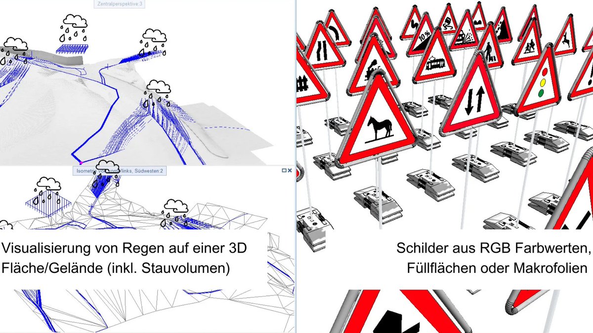 AllplanSchweiz's tweet image. Mit dem Add-On Oberflächengrafik von der CDS für Allplan können Sie 2D-Daten in 3D-Modelle projizieren und aus 3D-Geländeflächen bunte Präsentationen erzeugen. 

Mehr Details: hubs.li/Q025qHHW0

#allplan #cad  #software #aec #Addon #Oberflächengrafik