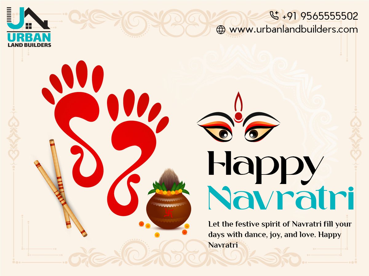 urbanbuilders99's tweet photo. May the divine blessings of Goddess Durga fill your life with happiness, prosperity, and success. Wishing you all a blessed and very Happy Navratri!

#Navratri #HappyNavratri #Navratri2023 #NavratriSpecial #JaiMataDi #NavratriVibes #NavratriCelebration #NavratriBlessings https://t.co/oToRFdmaub