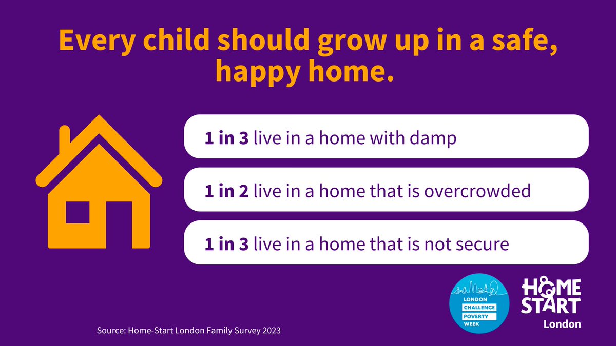 A safe, secure home is critical to the healthy development of babies & young children. But many families in London live in poor quality housing, with a devastating impact on physical & mental health. More must be done to rebuild the broken housing system #LDNChallengePoverty