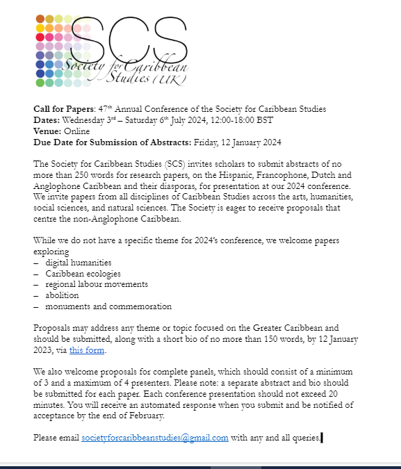 🚨CONFERENCE 2024🚨

SCS are pleased to announce our CfP for our 2024 annual conference, taking place online 3 - 6 July 2024.

Closing date for abstracts: 12 January 2024. You can submit here: docs.google.com/forms/d/1K_Fbx…

Please RT