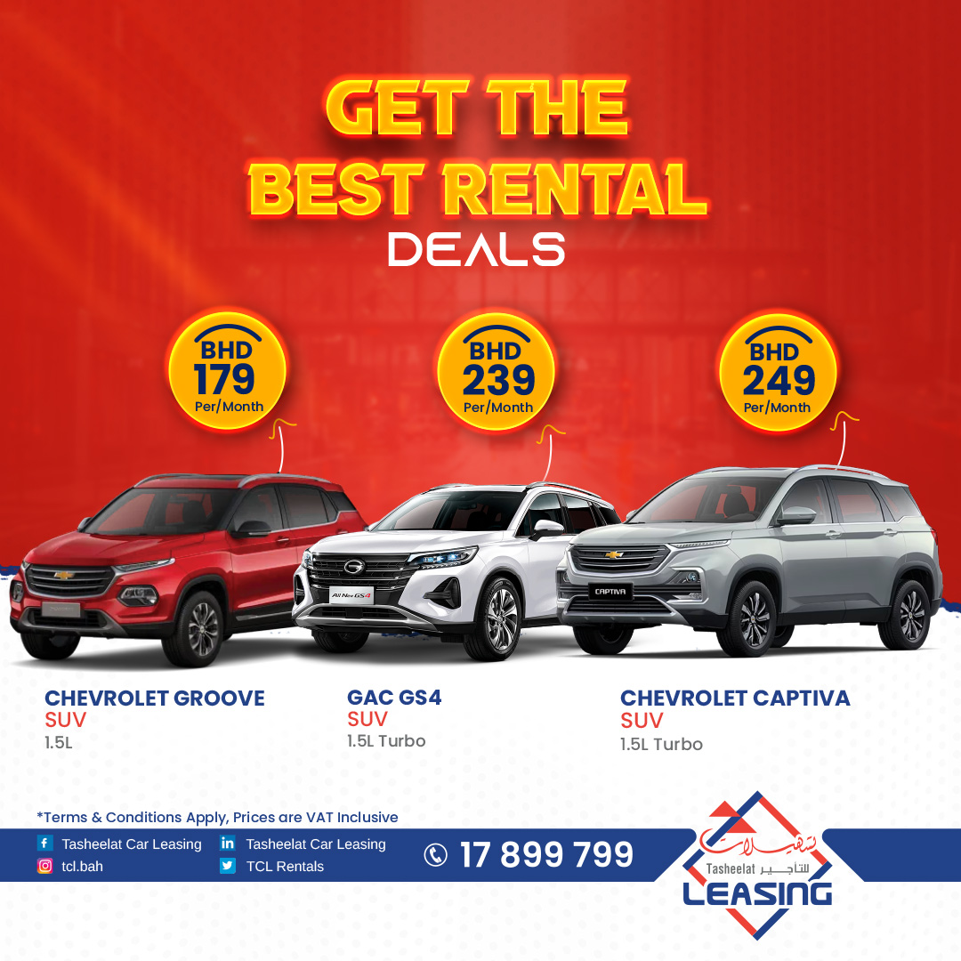 tclrentals's tweet photo. Get the best Monthly Rental Deals from TCL Rentals.

Call or WhatsApp us 17899799

Terms &amp; conditions apply
#tcl_rentals
#car_rental
#bahrain_rent
#rental https://t.co/qwdZ1PoxKW