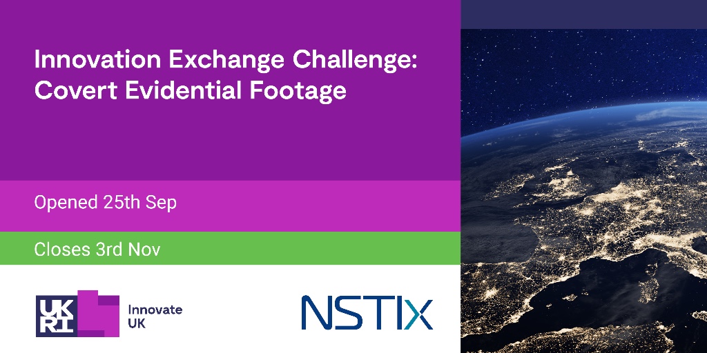 IUK_Defence's tweet photo. Do you have a solution for analysing covert evidential footage? Don't miss this #funding #opportunity! Check out the Covert Evidential Footage Challenge and submit your proposal now: https://t.co/zAoV8PZyDe https://t.co/J3KWBM7q1S