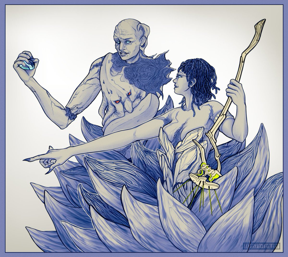 toastytealeaf's tweet photo. #Tennotober2023 ~Day 16 prompt: Family~
I really wanted to see them healing together and having some quality time. So how about a nice fishing trip? #warframefanart #entrati #heartofdeimos #tennocreate #Vilcor #Kaelli https://t.co/Ak3ELhvthw
