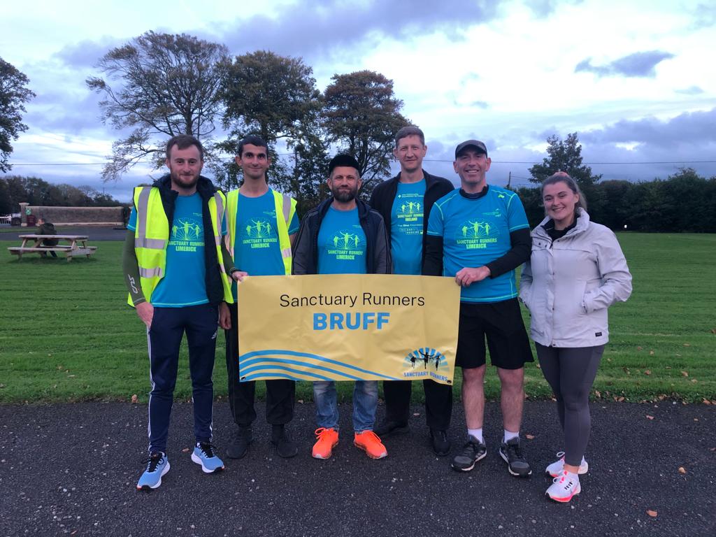 Looking good in Limerick! Thanks to @Limericksports for kitting out our Limerick groups in our iconic blue t-shirts! A symbol of solidarity, friendship & respect across Ireland. #RunAsOne