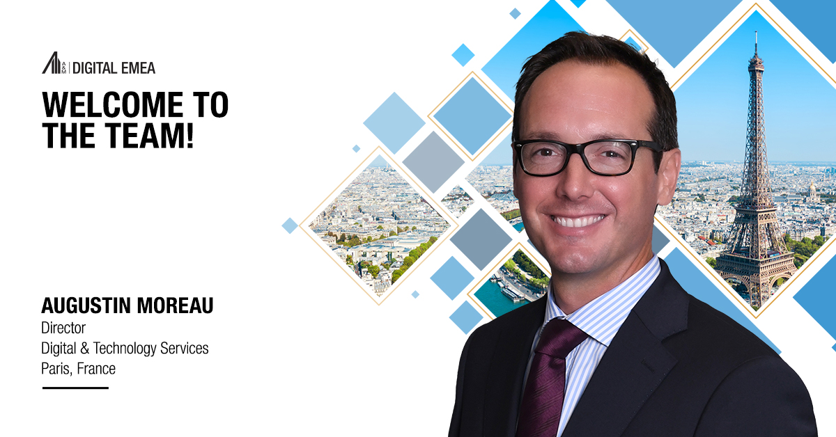 'Happy to introduce our new Director for our Digital &amp; Technology Services team in Paris, Augustin Moreau. With 15 years of experience deliver digital transformation solutions, I am eager to see his skills elevate our <a href="/AlvarezMarsal/">Alvarez & Marsal</a> #Digital practice. #WelcomeToTheTeam, Augustin!