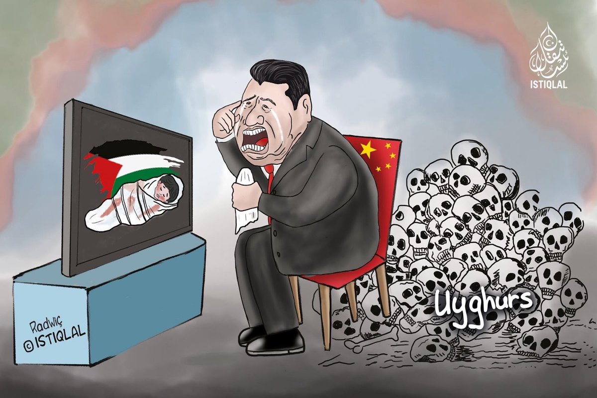 #Communist #China , the one who declared #Islam as a virus, and banned all religious practices of Uyghurs, now is crying for the #Palestine Muslim in #GazaCity 
Do you believe it’s sincerity?