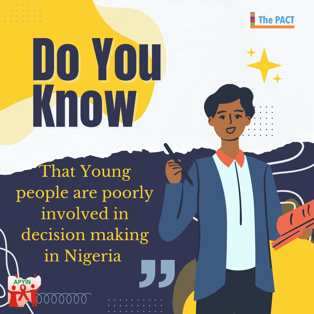 adeiza_umoru's tweet photo. Young people deserve a seat at the table. Let's make sure they have a voice in decision-making.
Together, we can create a more inclusive and democratic Nigeria where young people have a voice in the decisions that affect their lives.
#uprootscorecard
#theyouthpact
#apyin
#AYP https://t.co/ASWe10xA2p